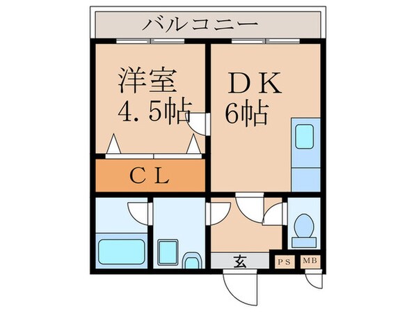 サニーパレスザウエストの物件間取画像